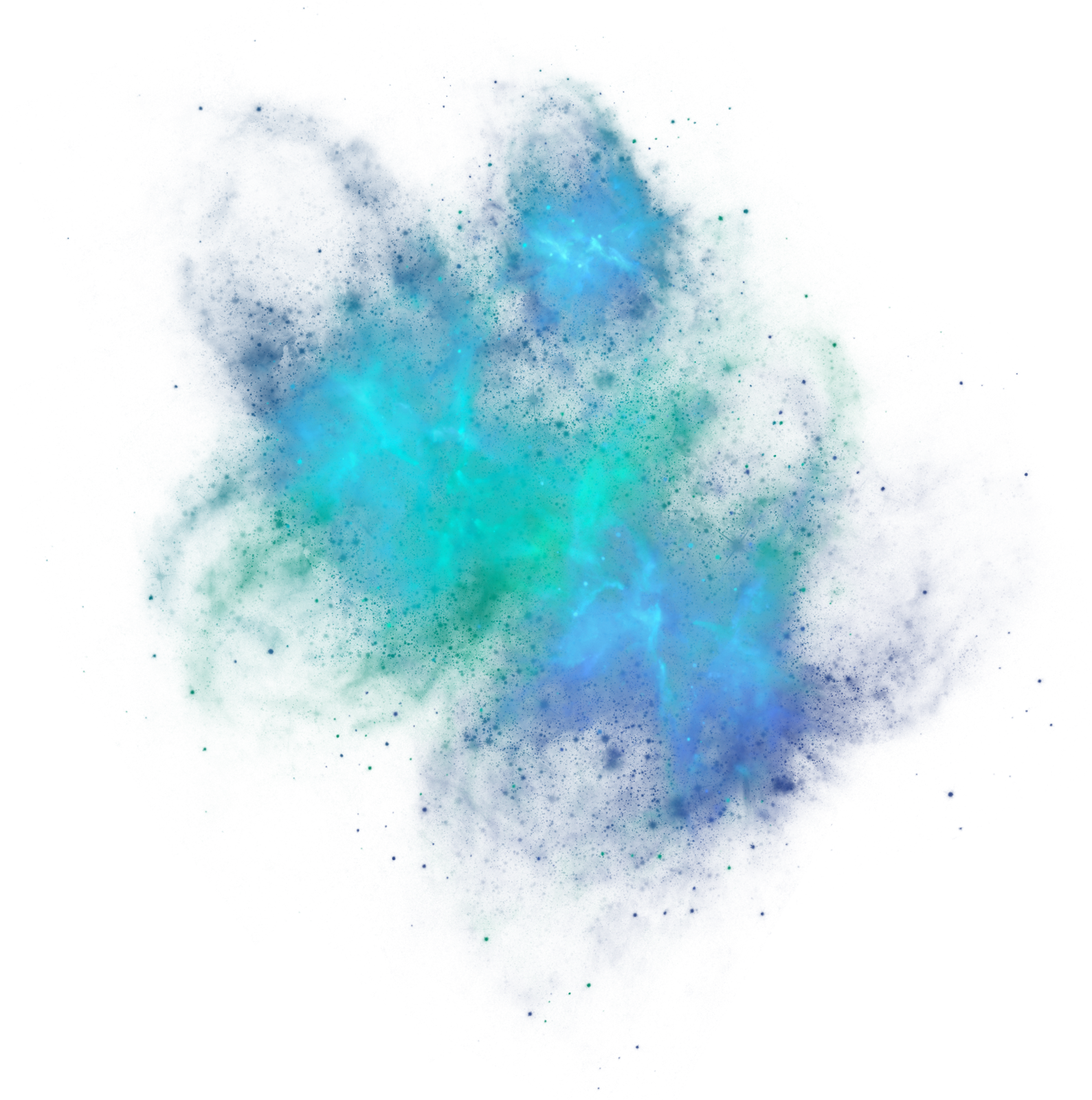 Green & Blue Galaxy Overlay 